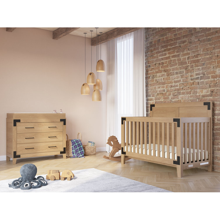 Child Craft Lucas Convertible Standard Crib and Changer Combo 3 Piece